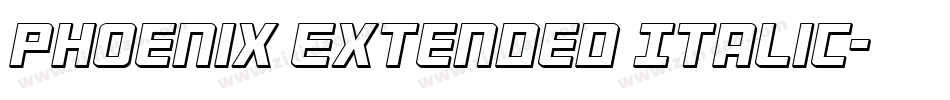 Phoenix Extended Italic字体转换